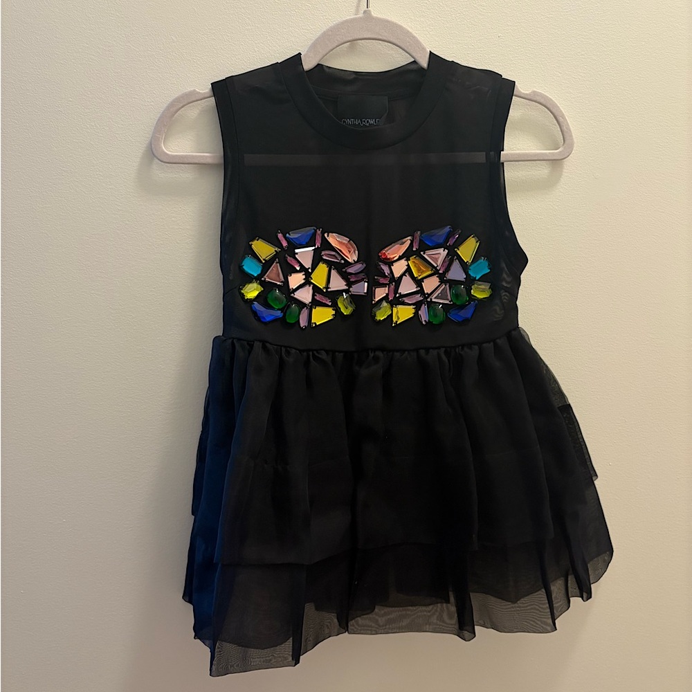 Cynthia Rowley embellished top